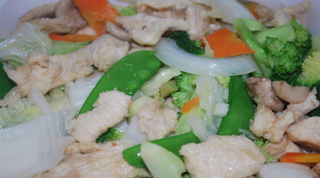Order 43. Steamed Mixed Vegetables with Chicken  food online from Asianchef store, Tulsa on bringmethat.com