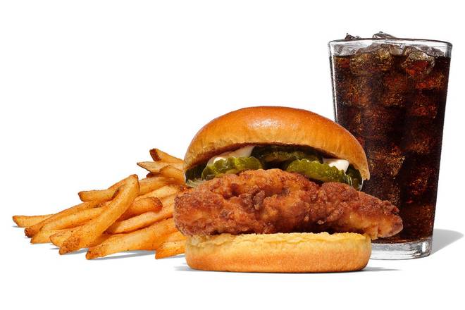 Order Fried Chicken Sandwich Combo food online from Hat Creek Burger Co. store, Buda on bringmethat.com