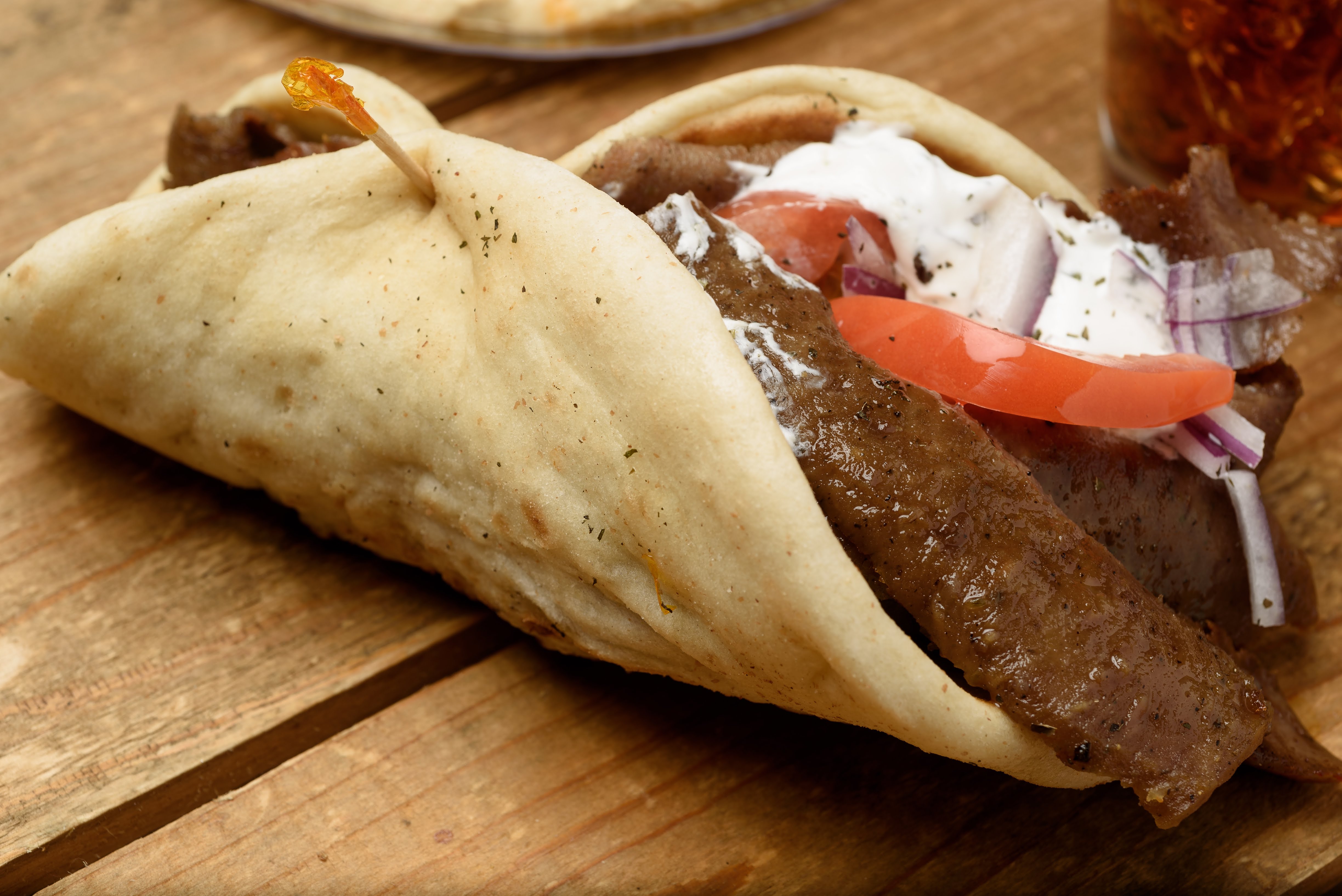 Order Original Gyro Pita Wrap food online from Zorbas store, Youngsville on bringmethat.com