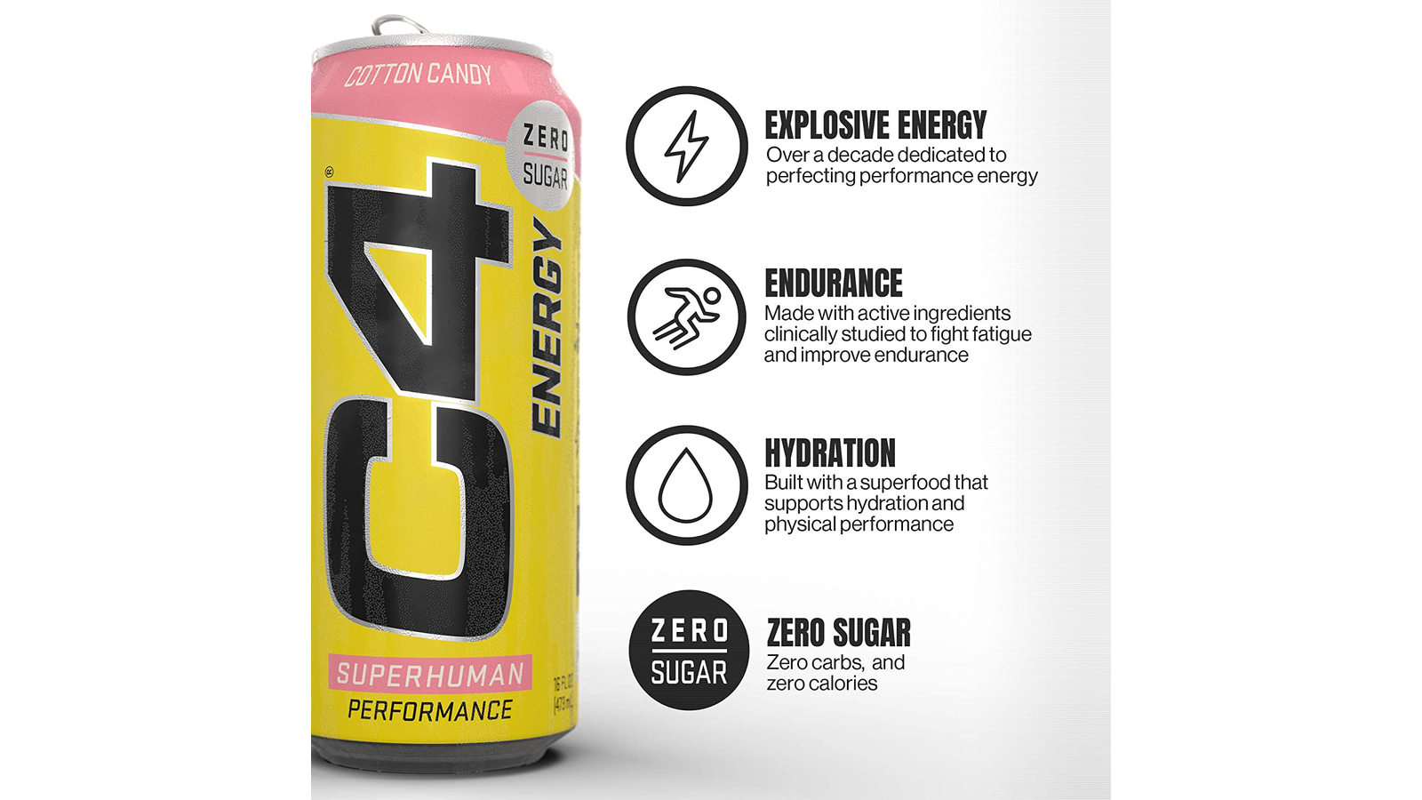 Order C4 Energy Carbonated Zero Sugar Energy Drink, food online from Lula Convenience Store store, Evesham on bringmethat.com