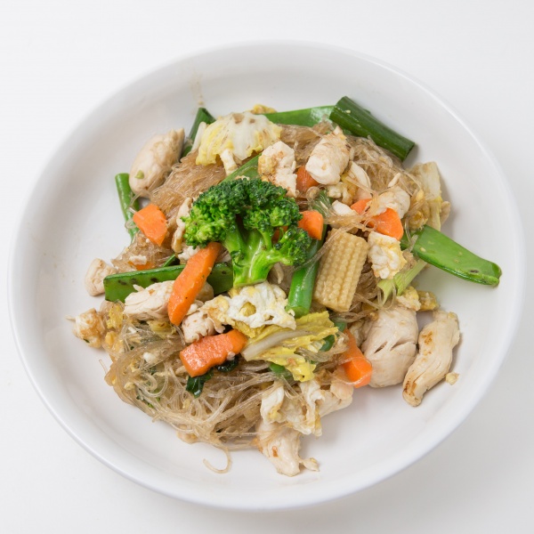 Order CK7. Pad-Woon-Sen (No Rice) food online from Dokbua Thai Kitchen store, Brookline on bringmethat.com