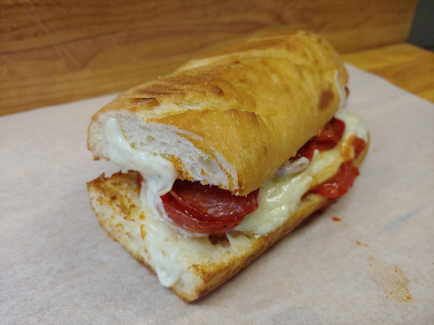 Order Pepperoni Blast Sub food online from Mama Mary Pizza store, Holland on bringmethat.com