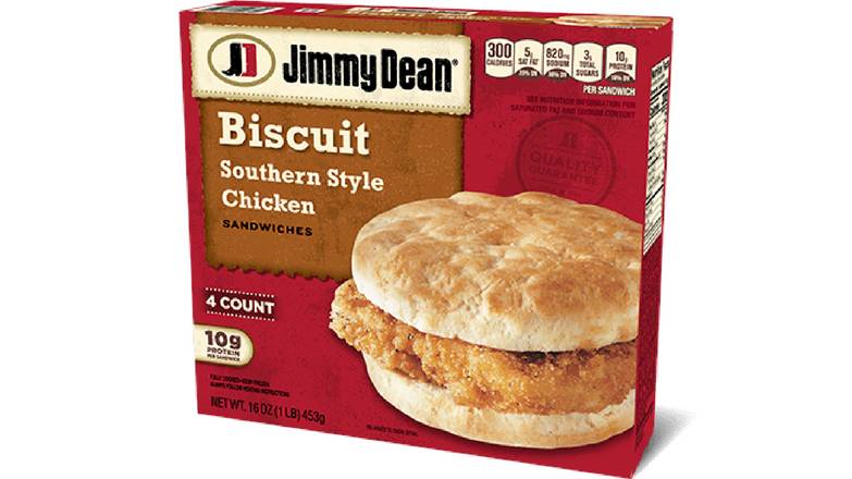 Order Jimmy Dean Chicken Biscuit Frozen Breakfast Sandwiches food online from Lone Star store, Sunnyvale on bringmethat.com