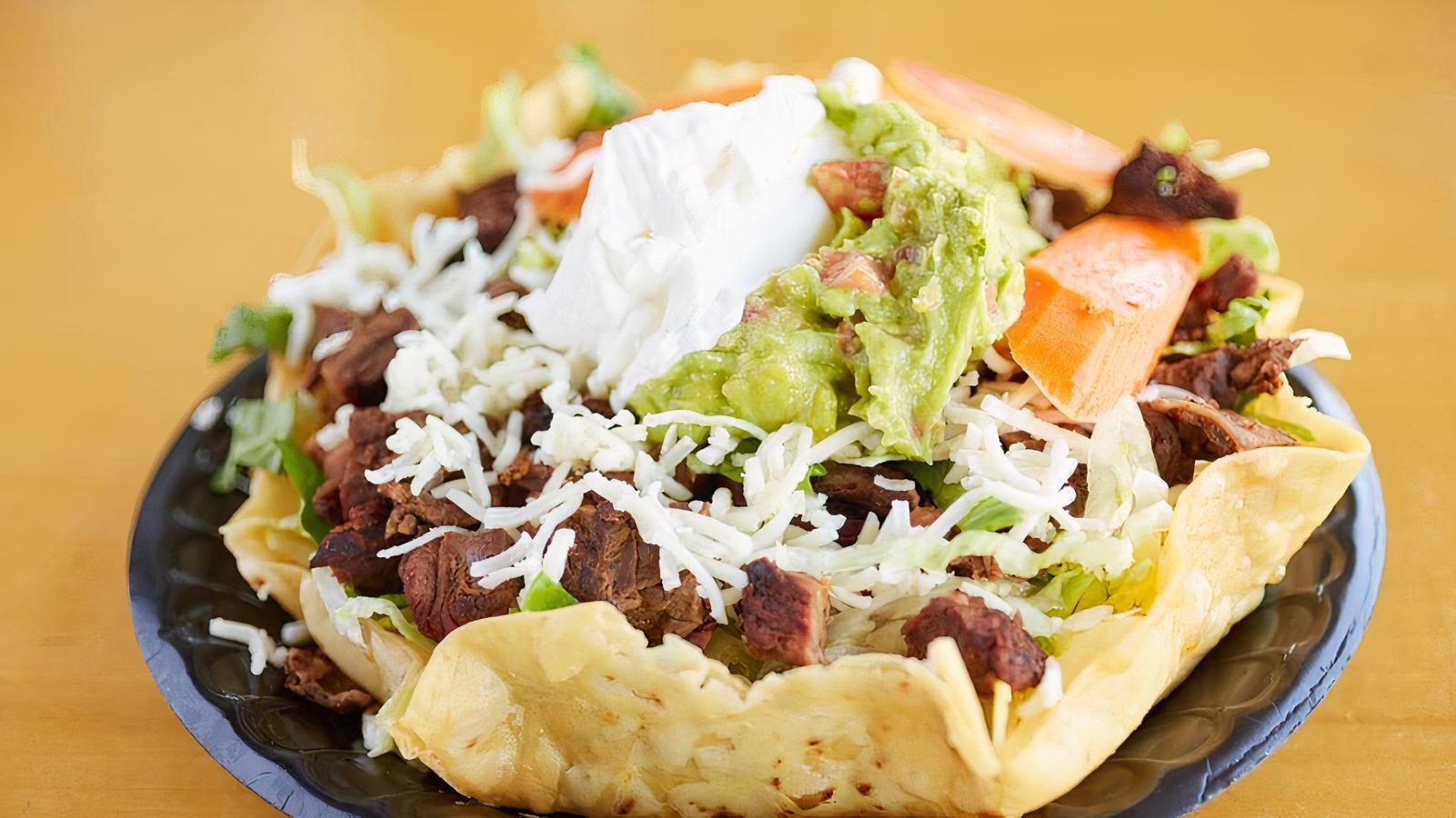 Order Tostada food online from Pachanga Mexican Grill store, Downey on bringmethat.com