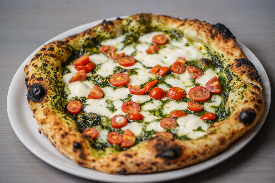 Order 12" Pesto Pizza food online from PizzArte store, New York on bringmethat.com