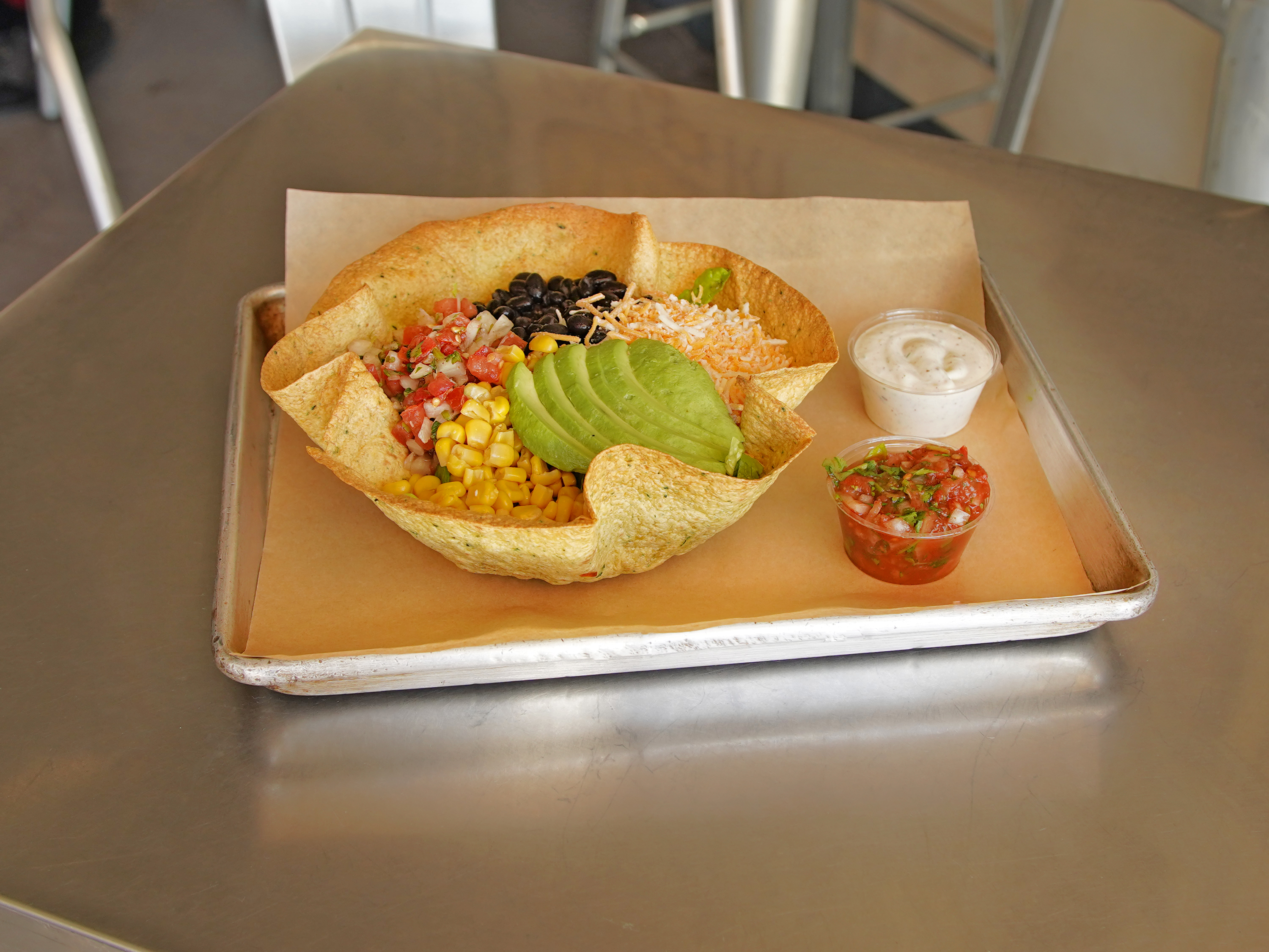 Order Taco Salad Bowl food online from Veggie Mex store, Northridge on bringmethat.com
