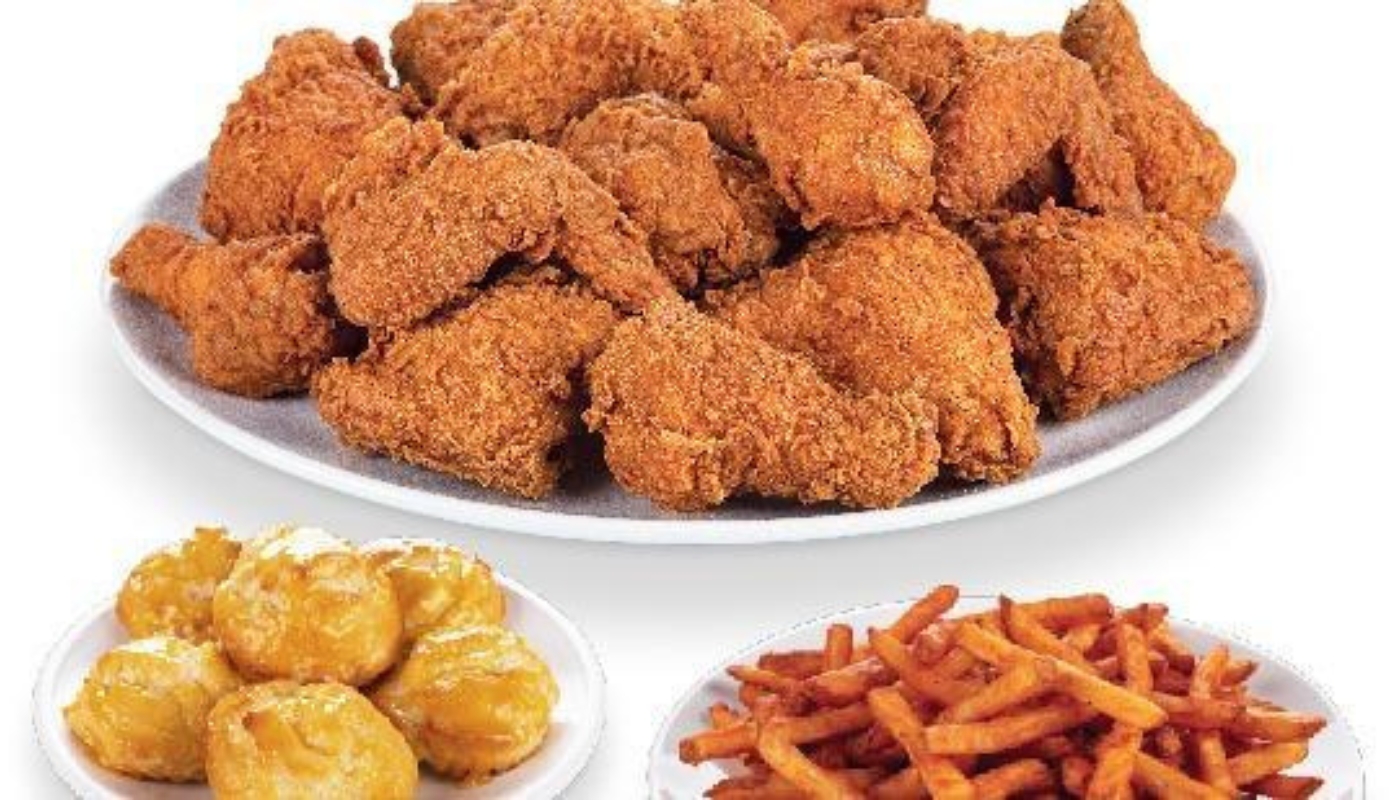 Order 12 Pc Mixed Meal Chicken, 6 Biscuits and Any 2 Large Sides food online from Krispy Krunchy Chicken store, Modesto on bringmethat.com