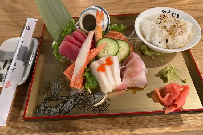 Order Sashimi Deluxe food online from Ta Ca Sushi & Japanese Fusion store, Savannah on bringmethat.com