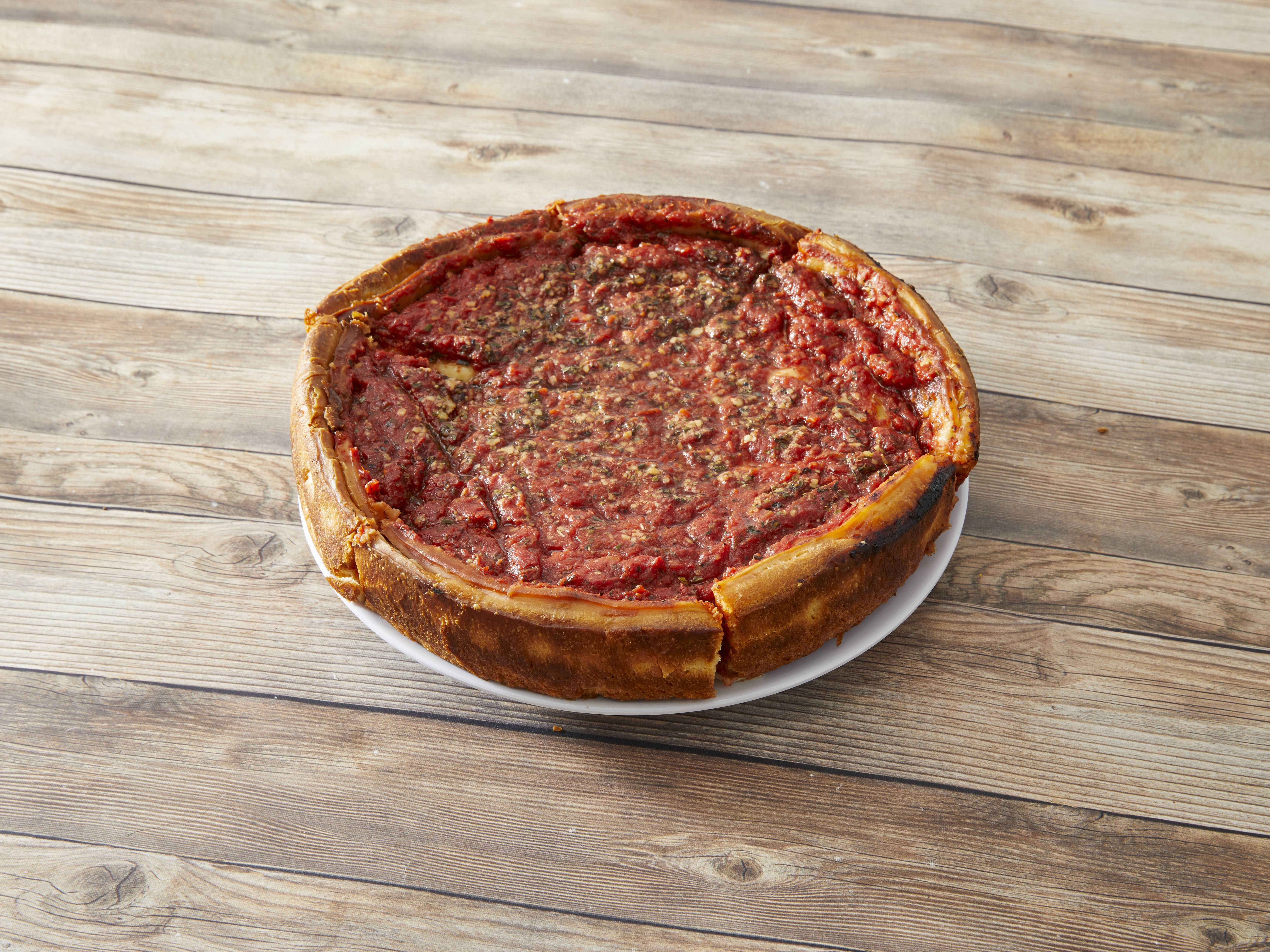 Order Mozzarella Cheese Stuffed Pizza food online from The Art Of Pizza store, Chicago on bringmethat.com