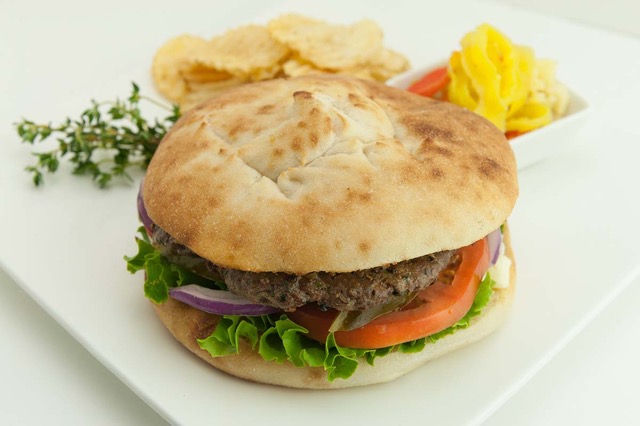 Order Stone Hot Burger food online from Stone Hot Pizza store, Falls Church on bringmethat.com