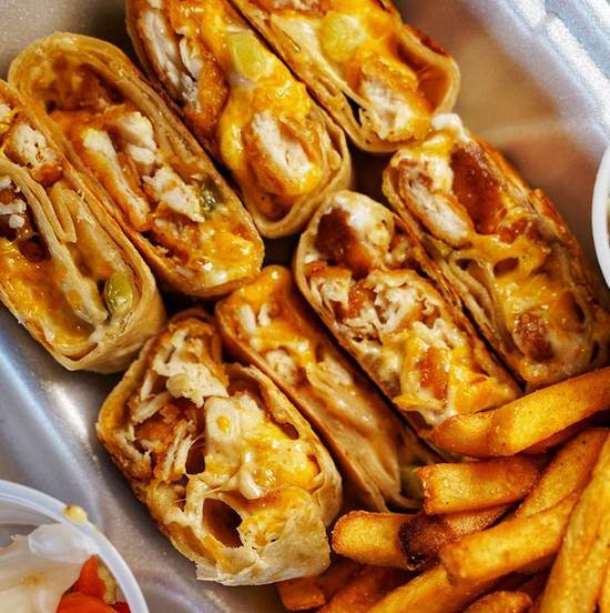 Order Chicken Zinger w/ Fries food online from Abu Omar Halal store, Spring on bringmethat.com