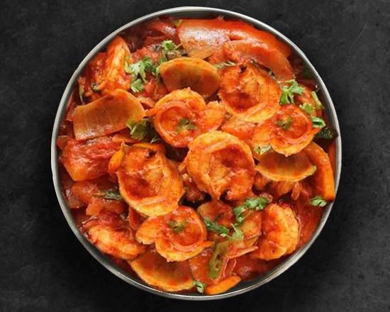 Order Shrimp Karahi food online from United Kitchens Of India store, Asheville on bringmethat.com