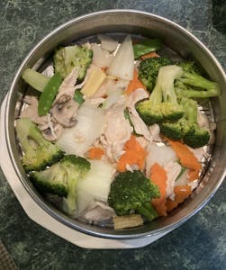 Order Sliced Chicken with Mixed Vegetables food online from Emerald Garden store, Shrewsbury on bringmethat.com