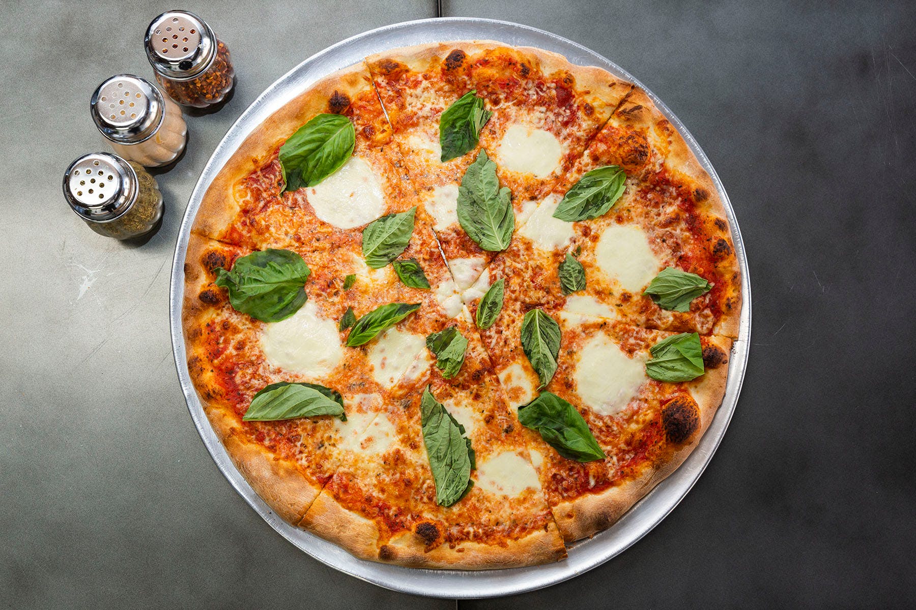 Order Margherita Pizza - Medium 14'' food online from College Pizza store, Boston on bringmethat.com
