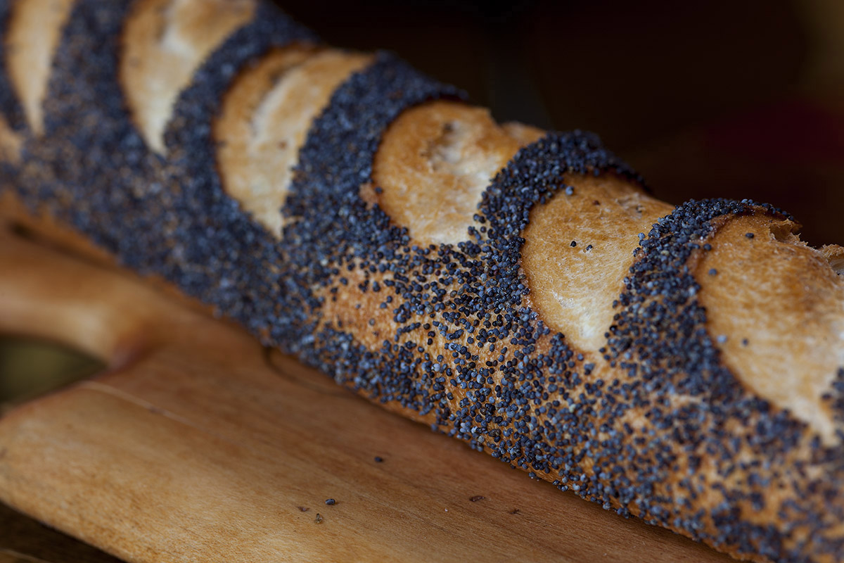 Order Poppy Seed Baguette food online from Pitchoun! store, Los Angeles on bringmethat.com