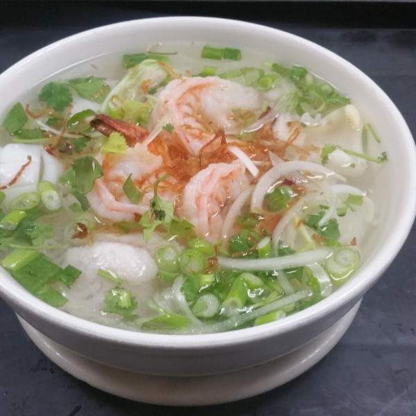 Order 17. Pho Tom Soup food online from Com tam thanh store, Newark on bringmethat.com