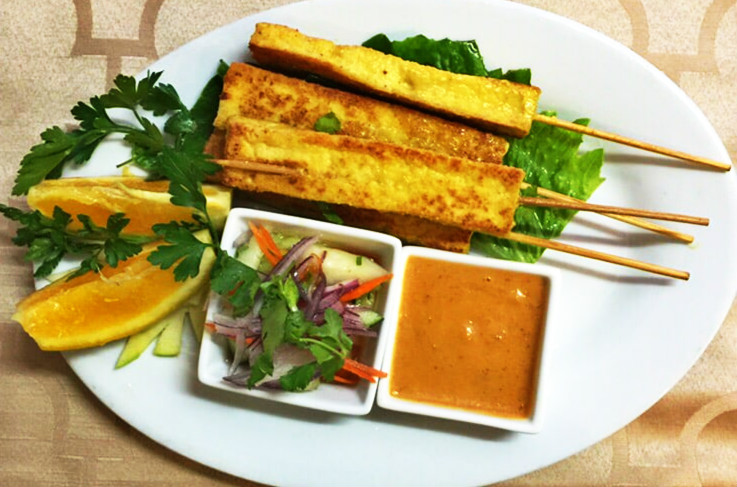 Order Tofu Satay food online from Hawkers store, New York on bringmethat.com