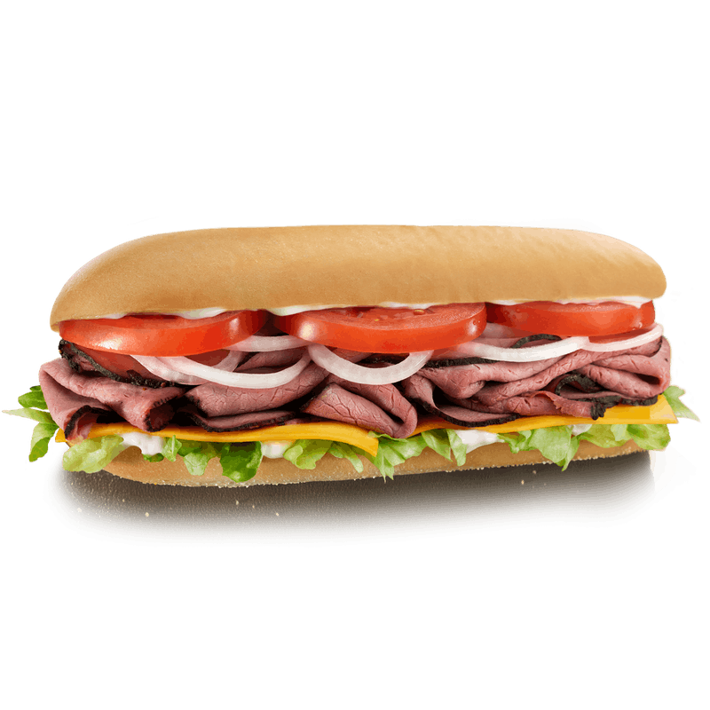 Order Roast Beef & Cheddar food online from Cousins Subs store, Evergreen Park on bringmethat.com