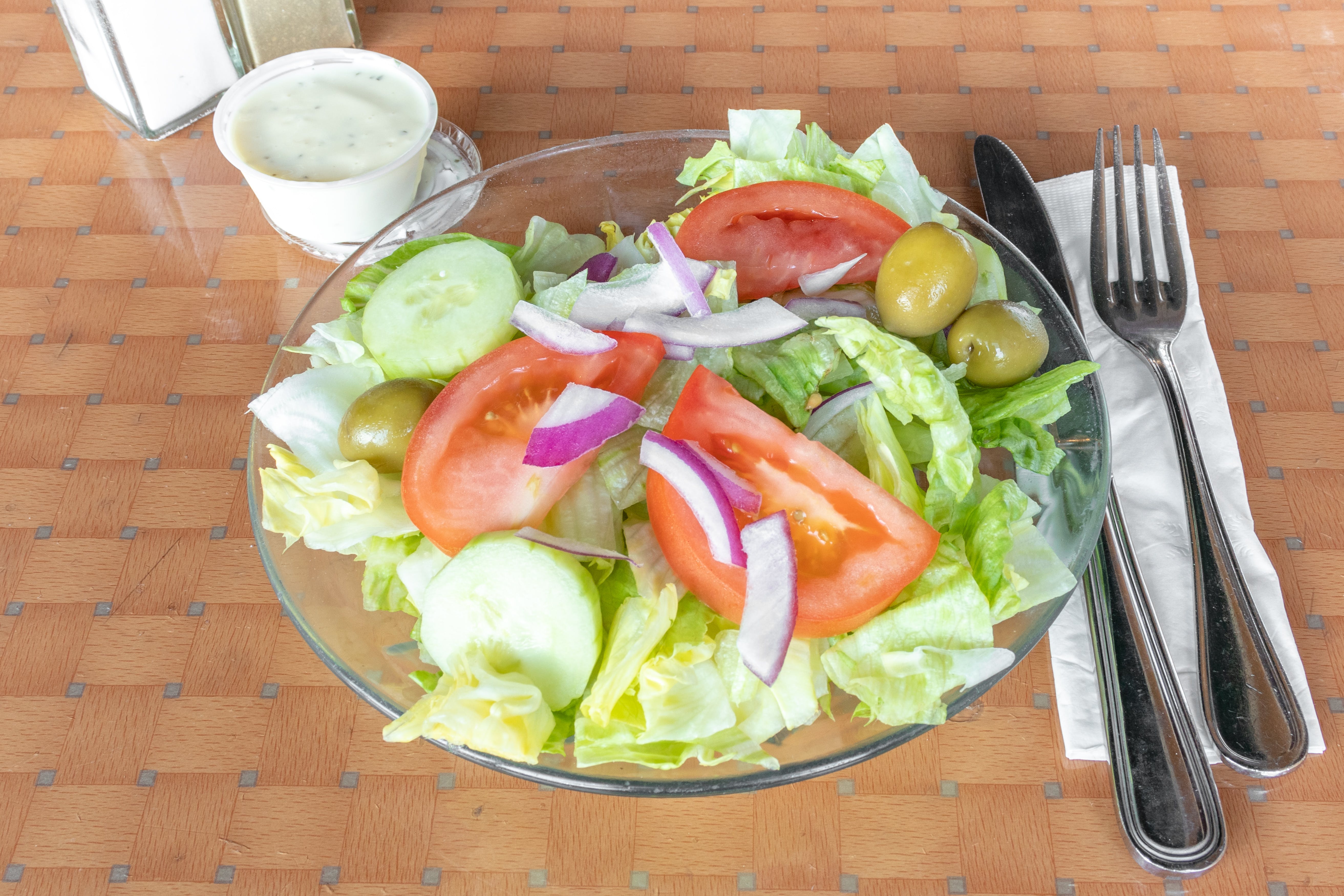 Order Tossed Salad - Small food online from Guido's Pizza Parlor store, Walden on bringmethat.com