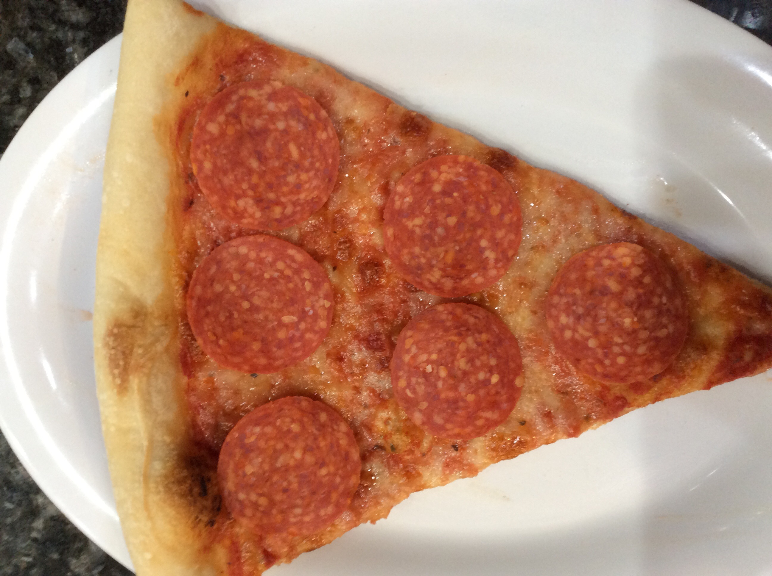 Order Pepperoni Pizza Slice food online from Susano's pizzeria store, Ridgewood on bringmethat.com