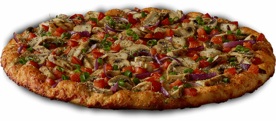Order Chicken & Garlic Gourmet Pizza food online from Round Table Pizza store, American Canyon on bringmethat.com