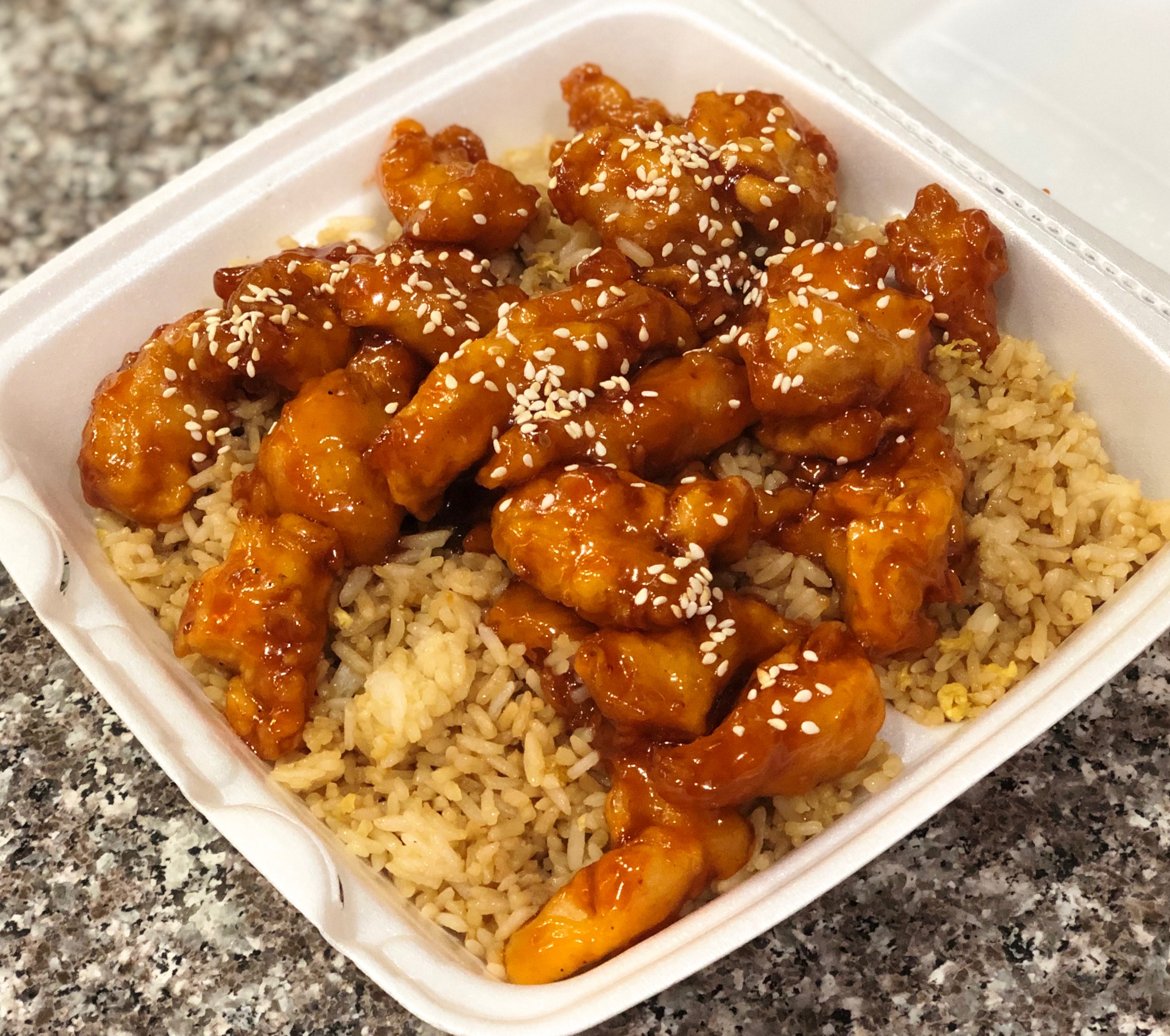 Order 32. Sesame Chicken Daily Meal food online from Rotasu Hibachi store, Cleveland on bringmethat.com