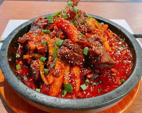 Order Spicy Braised Beef Short Ribs (매운갈비찜) food online from MooBongRi store, Oakland on bringmethat.com