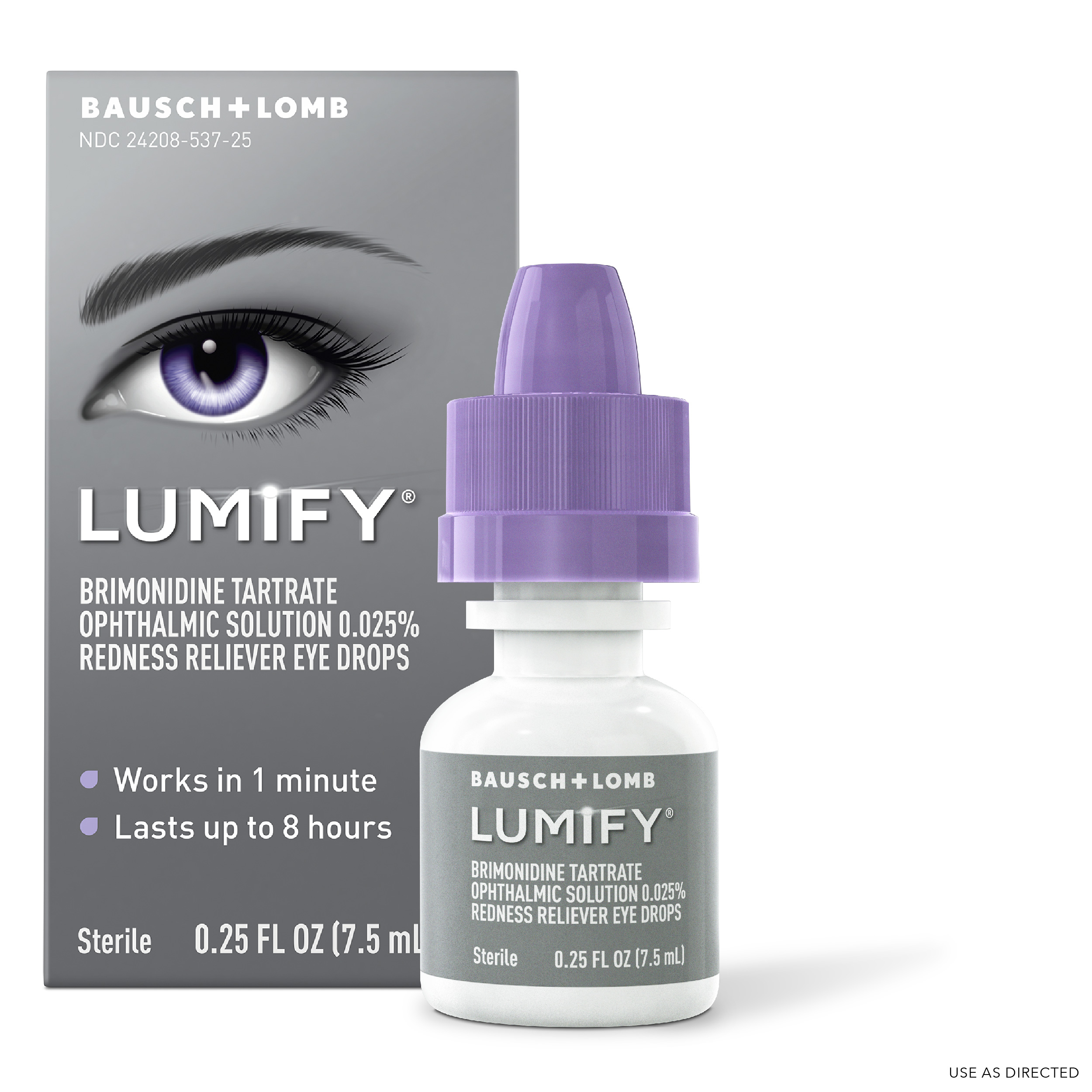 Order Bausch & Lomb Lumify Redness Reliever Eye Drops - 0.25 fl oz food online from Rite Aid store, SUFFOLK on bringmethat.com