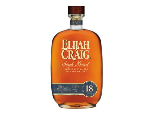 Order Elijah Craig 18-Year-Old Single Barrel - 750ml Bottle food online from Josh Wines & Liquors Inc store, New York on bringmethat.com