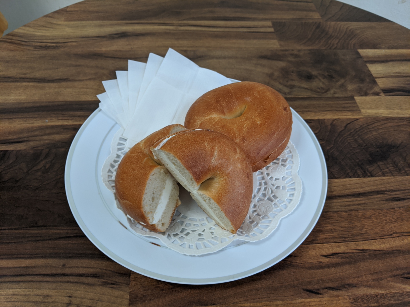 Order Cream Cheese Bagel food online from Donut Time store, Sacramento on bringmethat.com