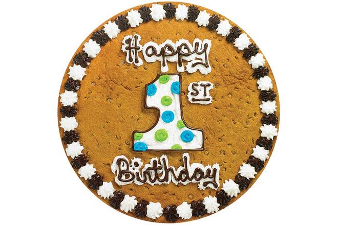 Order 1st Birthday - B1025  food online from Great American Cookies store, Hurst on bringmethat.com