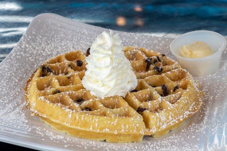Order Chocolate Chip Waffle food online from Sweet Buzz Bean & Bistro store, Harrison City on bringmethat.com