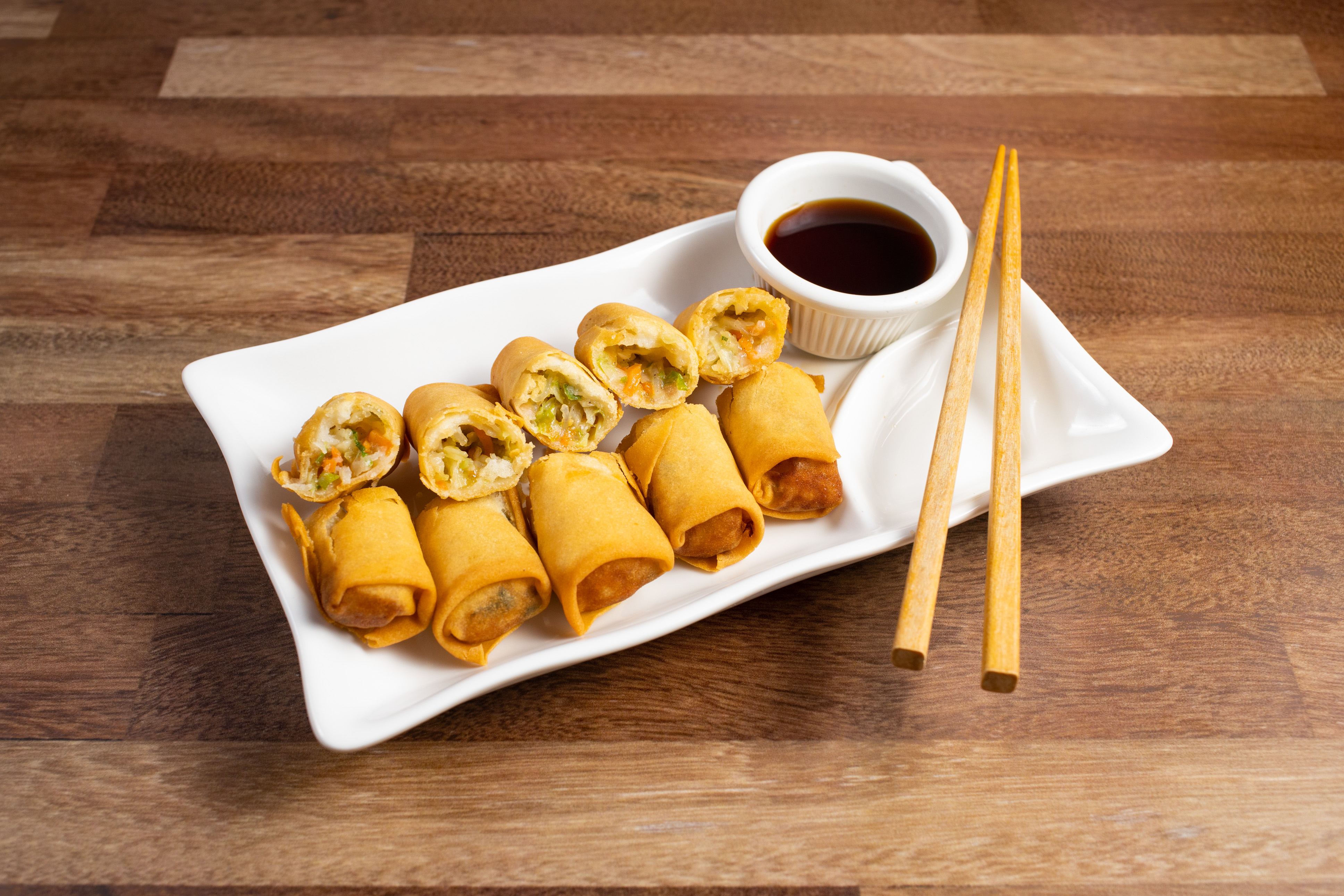 Order Fried Veggie Egg Roll  food online from Chic N Time store, San Francisco on bringmethat.com