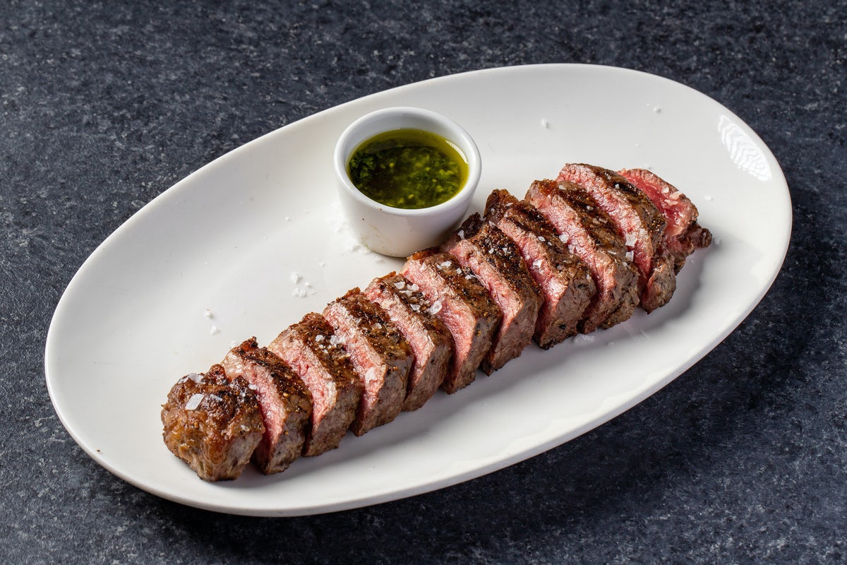 Order NY Strip 14oz food online from Stk Steakhouse store, Chicago on bringmethat.com