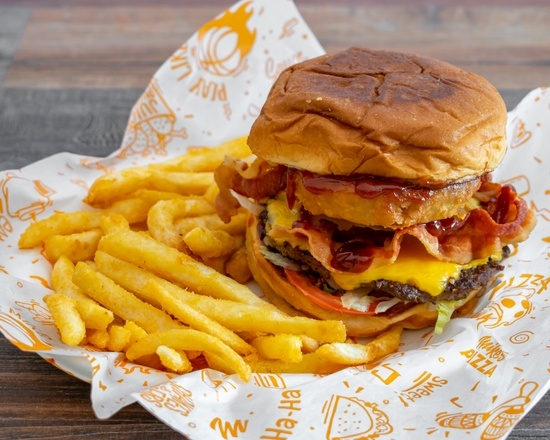 Order Jersey Burger + Fries food online from Mike's Pizza store, Parlin on bringmethat.com