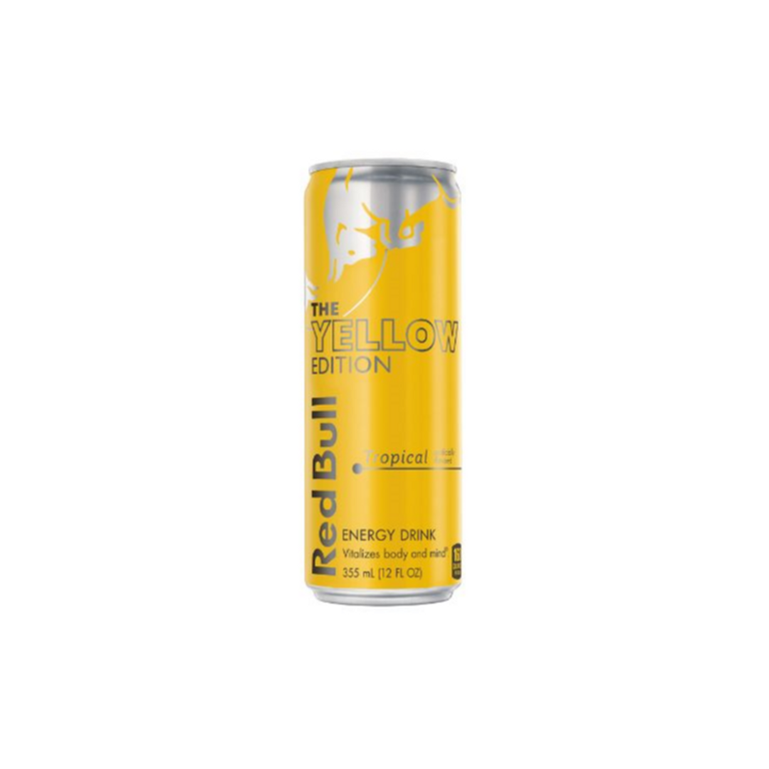 Order Red Bull Yellow Edition, Tropical 12 Oz food online from Rebel store, Las Vegas on bringmethat.com