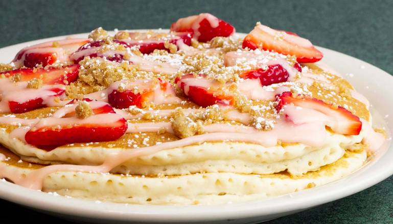 Order Strawberry Shortcake Pancake  food online from Metro Diner store, Indianapolis on bringmethat.com