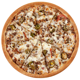 Order Hot Stuff Specialty Pie food online from Godfathers Pizza store, Decatur on bringmethat.com