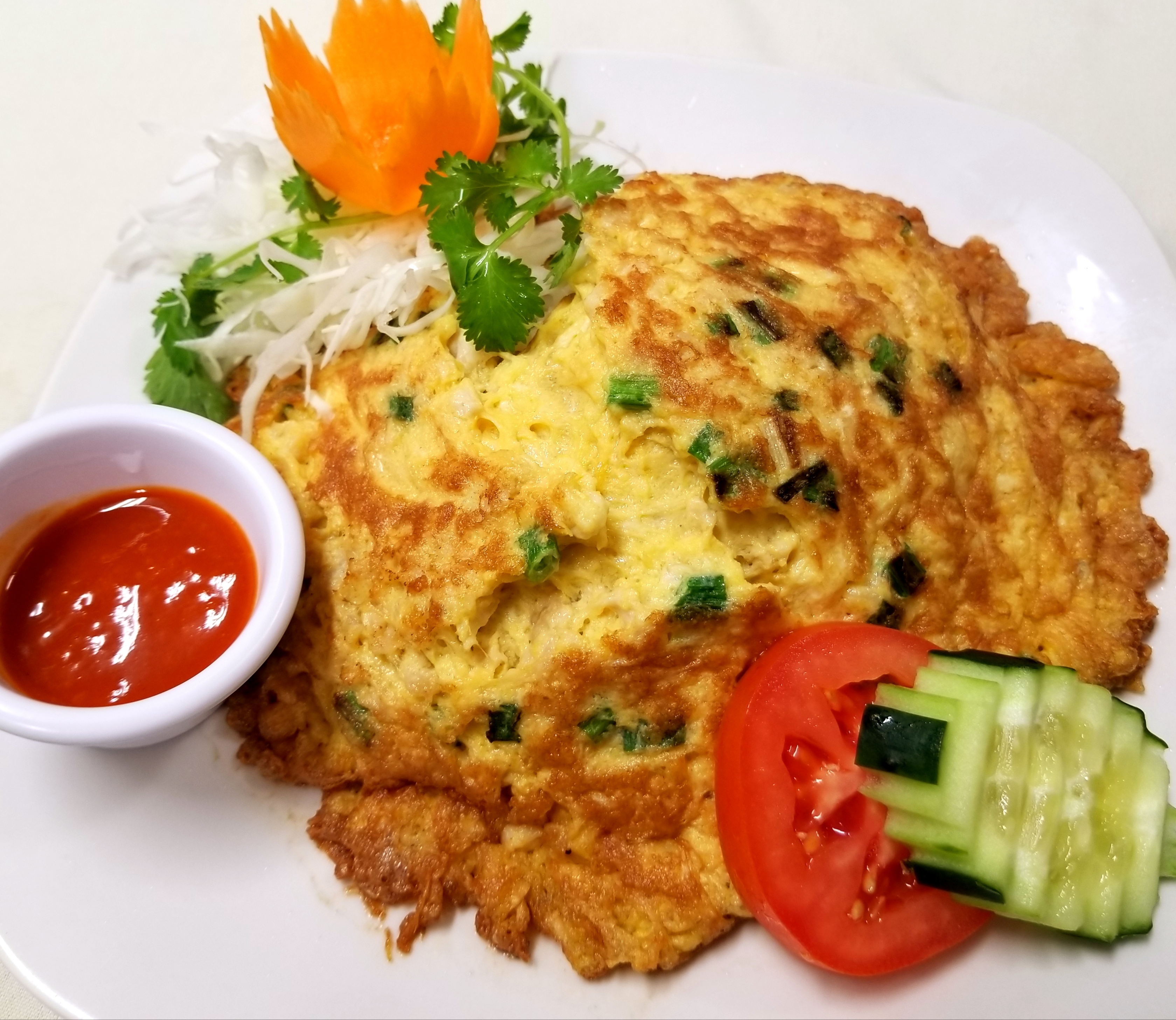 Order 53. Thai Omelet food online from Thai Elephants store, Watkins Glen on bringmethat.com
