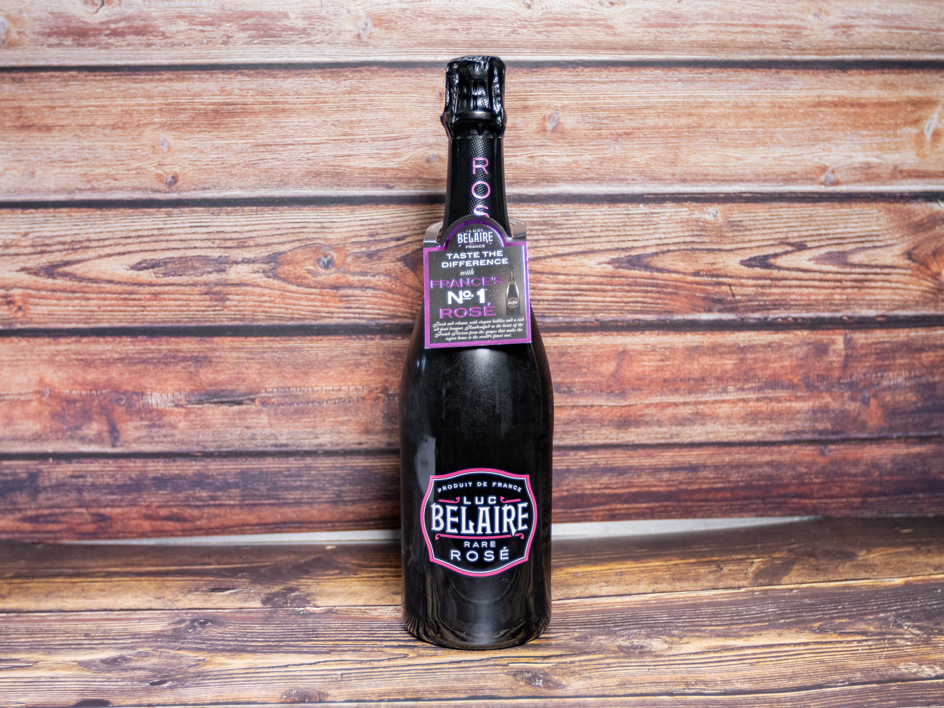 Order 750 ml. Luc Belaire Luxe Rose Sparkling Wine food online from Neighborhood Liquor & Food Market store, Fontana on bringmethat.com