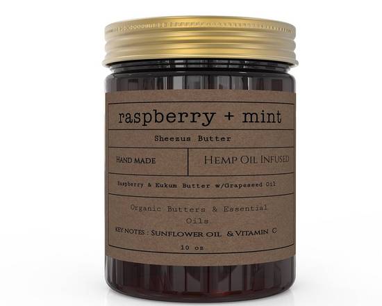 Order Sheezus Skin Raspberry and Mint Body Butter (10 oz) food online from Trio Pharmacy store, Columbus on bringmethat.com