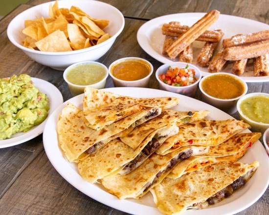 Order Quesadilla Family Platter (6-8 Guests) food online from Benny's Tacos & Chicken Rotisserie - Culver City store, Los Angeles on bringmethat.com
