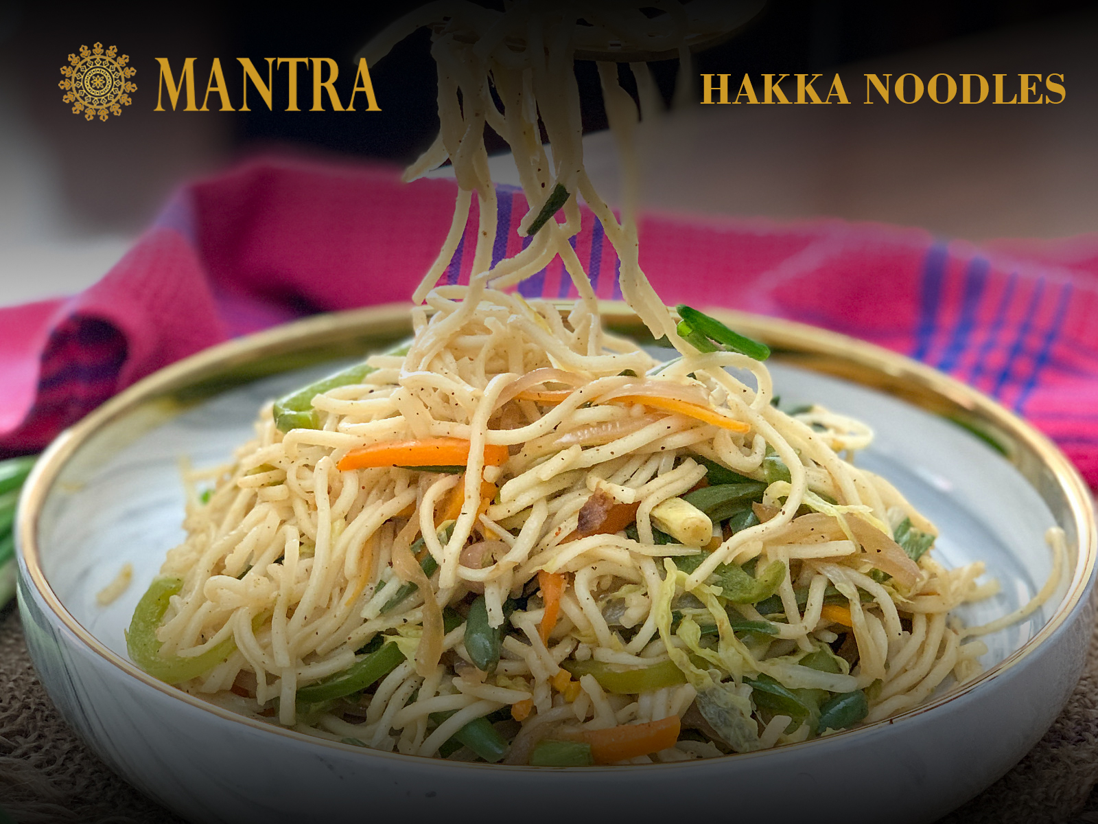 Order Hakka Noodles food online from Mantra Authentic Indian Restaurant store, Jersey City on bringmethat.com