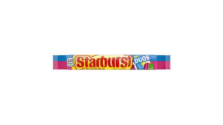 Order Starburst Duos Fruit Chews Candy 2.7 Oz food online from Valero Food Mart store, Murrayville on bringmethat.com
