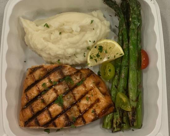 Order Salmon (8 oz) food online from Westlake Coffee Shop store, Daly City on bringmethat.com