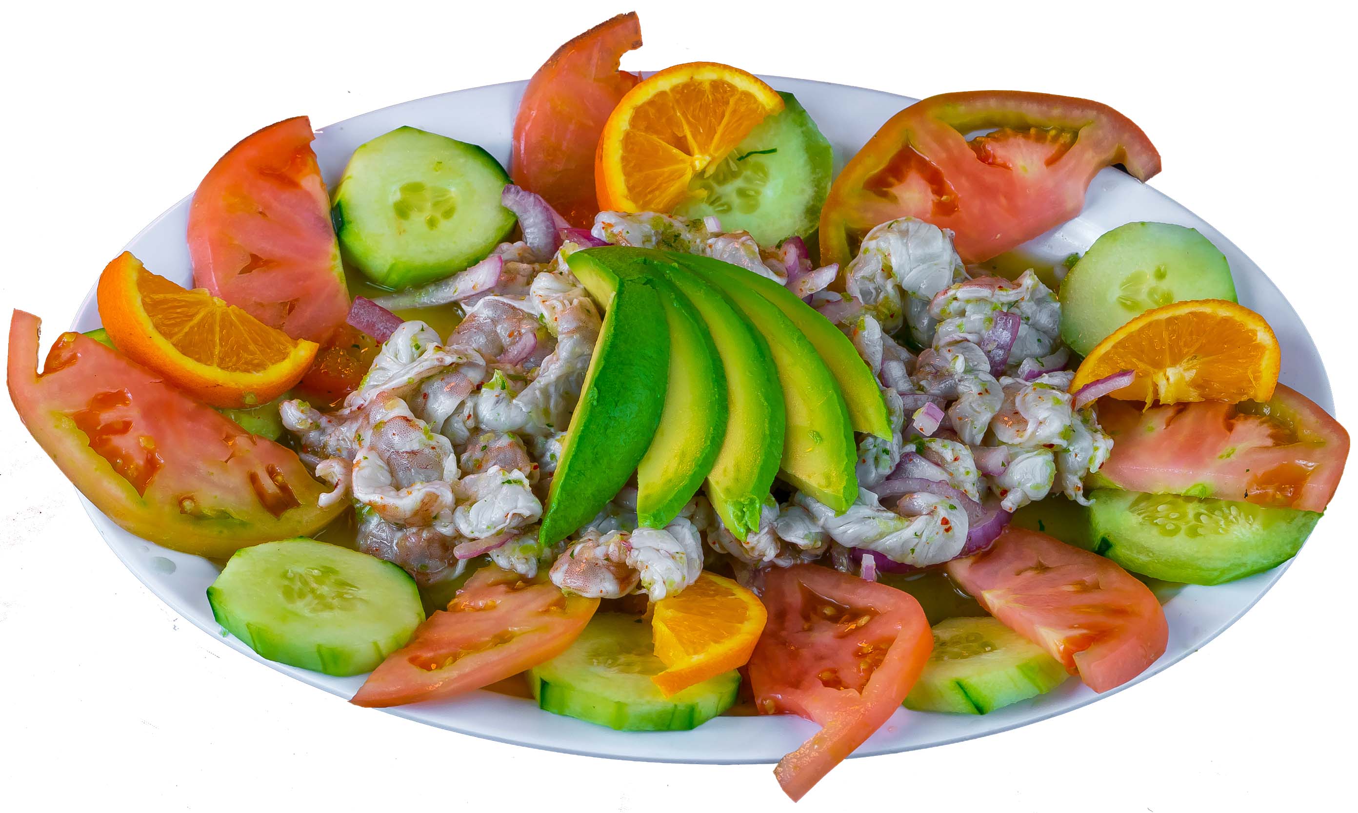 Order 3. Ensalada Aguachile food online from Malta Mexican Seafood store, Westminster on bringmethat.com