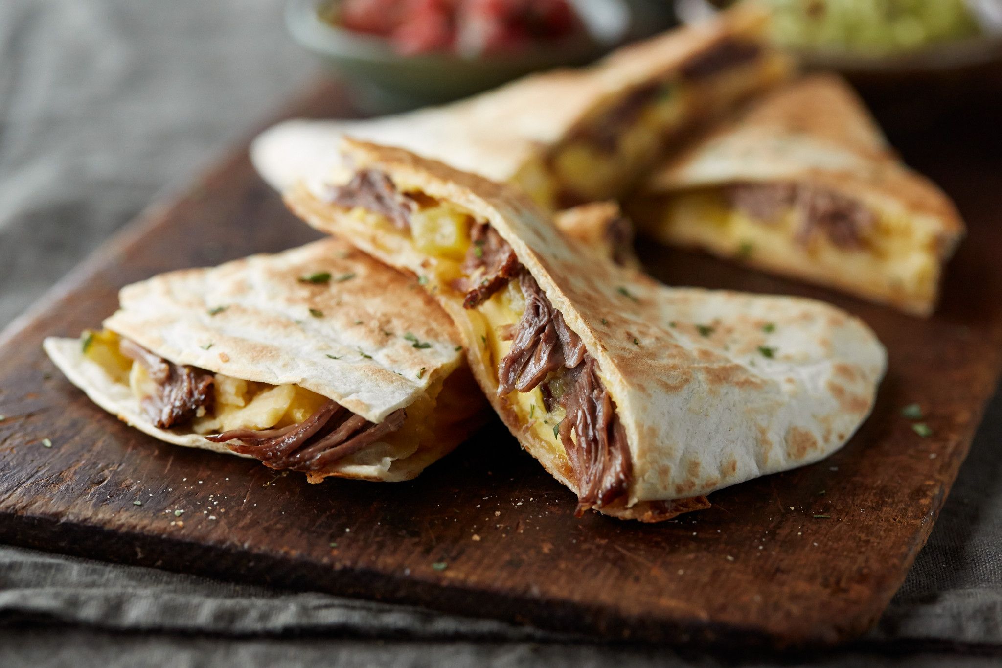 Order Beef Quesadilla food online from Sc Ranch Market store, San Clemente on bringmethat.com