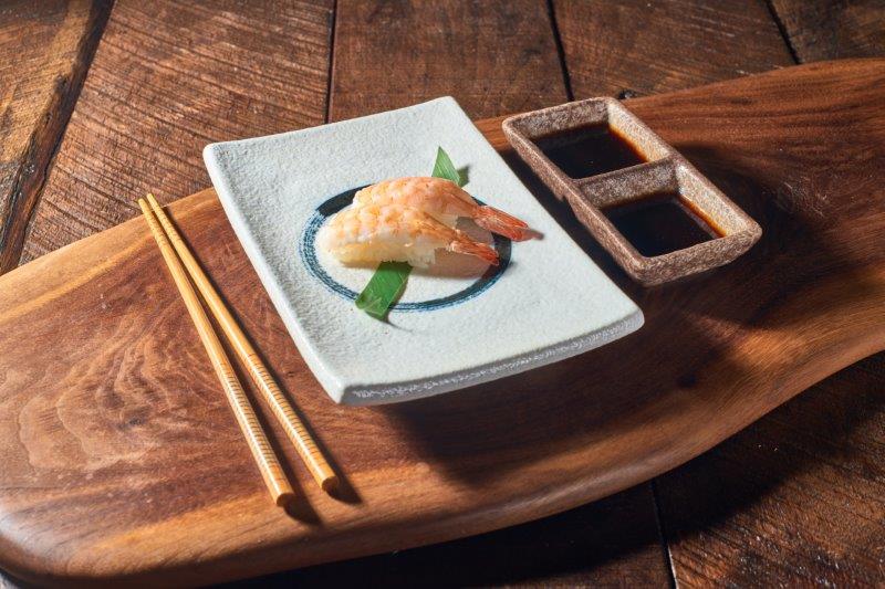 Order Ebi Nigiri food online from Rocket Sushi store, San Francisco on bringmethat.com
