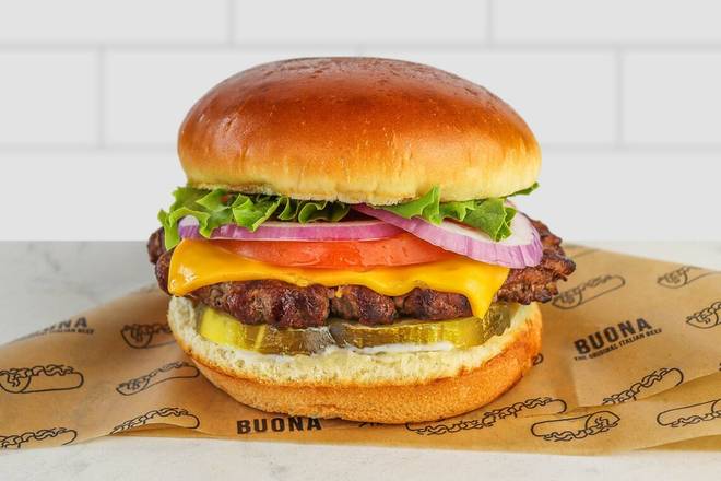 Order Cheeseburger food online from Buona store, Oak Lawn on bringmethat.com