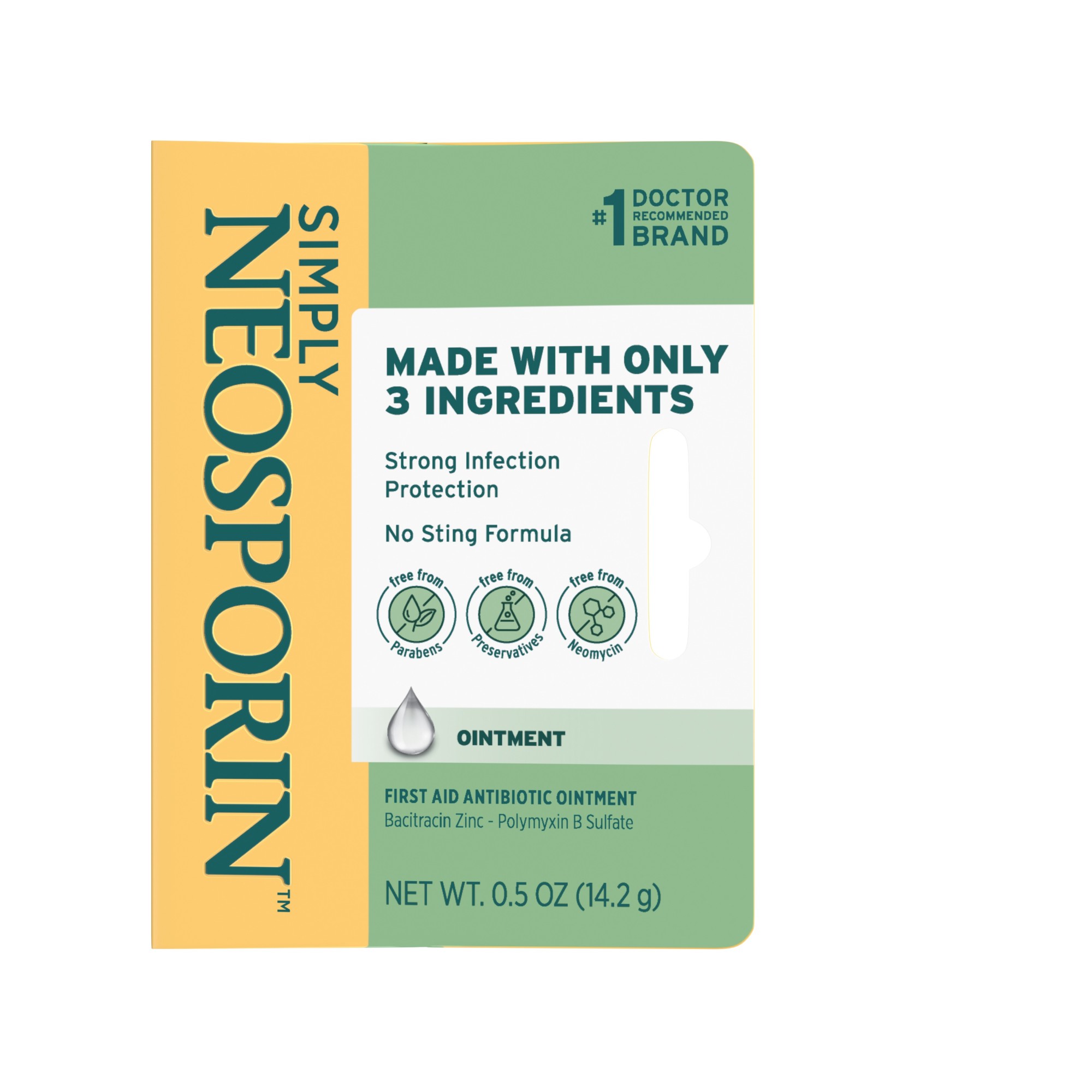 Order Simply Neosporin Formula 3-Ingredient Antibiotic Ointment - 0.5 oz food online from Rite Aid store, CORNING on bringmethat.com